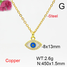 Fashion Copper Necklace  F6N404550vail-L024