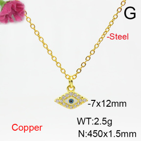 Fashion Copper Necklace  F6N404551vail-L024