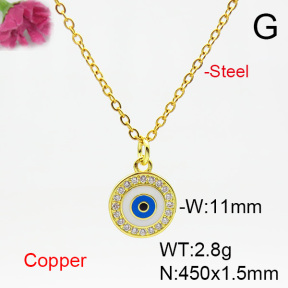 Fashion Copper Necklace  F6N404552vail-L024