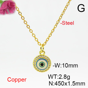 Fashion Copper Necklace  F6N404553vail-L024