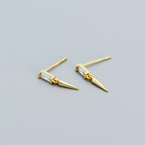 925 Silver Earrings WT:0.6g 13.2mm JR2659bhho-Y05 YHE0528