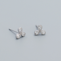 925 Silver Earrings WT:0.63g 7mm JR2672bbpo-Y05 YHE0531