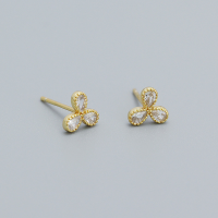 925 Silver Earrings WT:0.63g 7mm JR2673bbpo-Y05 YHE0531
