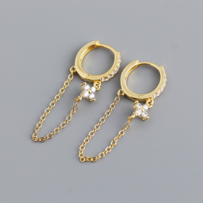 925 Silver Earrings WT:1.66g 11.8*32mm JR2694biho-Y10 EH1403