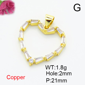 Fashion Copper Pendant  XFPC07144aajl-L024