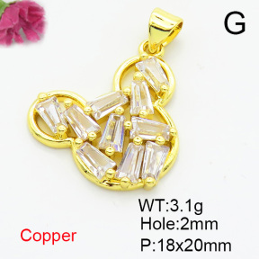 Fashion Copper Pendant  XFPC07148baka-L024