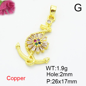 Fashion Copper Pendant  XFPC07150aajl-L024