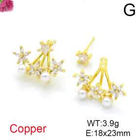 Fashion Copper Earrings  F6E404054bbov-L017