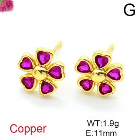 Fashion Copper Earrings  F6E404059ablb-L017