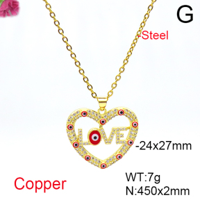 Fashion Copper Necklace  F6N404648vbnb-L017
