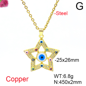 Fashion Copper Necklace  F6N404651vbmb-L017