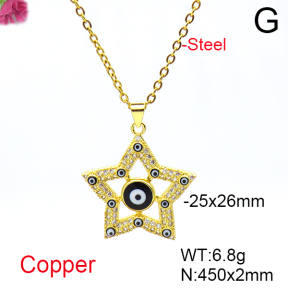 Fashion Copper Necklace  F6N404652vbmb-L017