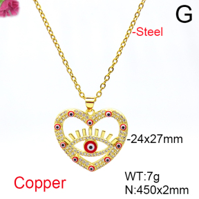 Fashion Copper Necklace  F6N404658vbnb-L017