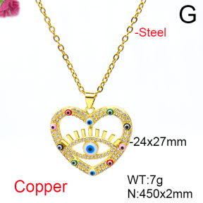 Fashion Copper Necklace  F6N404661vbnb-L017
