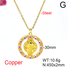 Fashion Copper Necklace  F6N404662vbnb-L017