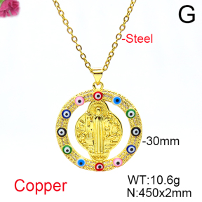 Fashion Copper Necklace  F6N404663vbnb-L017