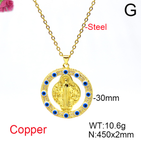 Fashion Copper Necklace  F6N404664vbnb-L017