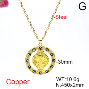 Fashion Copper Necklace  F6N404666vbnb-L017