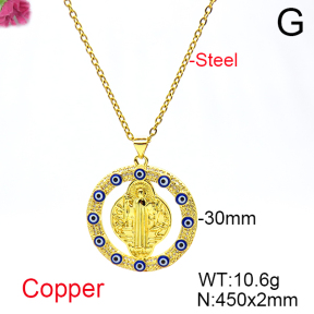 Fashion Copper Necklace  F6N404667vbnb-L017