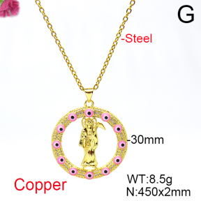 Fashion Copper Necklace  F6N404670vbnb-L017