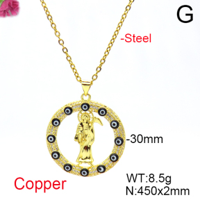 Fashion Copper Necklace  F6N404671vbnb-L017