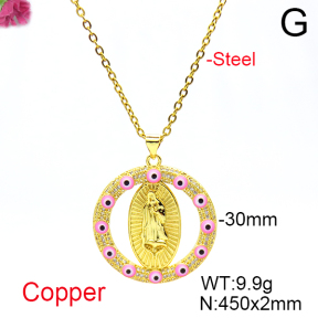 Fashion Copper Necklace  F6N404680vbnb-L017