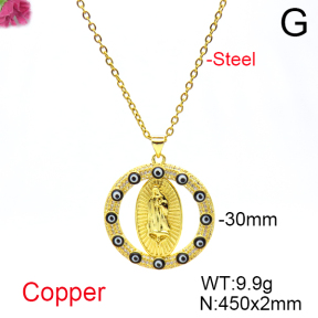 Fashion Copper Necklace  F6N404681vbnb-L017