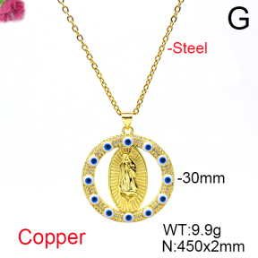 Fashion Copper Necklace  F6N404682vbnb-L017
