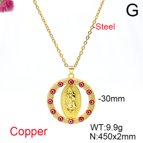 Fashion Copper Necklace  F6N404683vbnb-L017