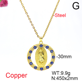 Fashion Copper Necklace  F6N404685vbnb-L017