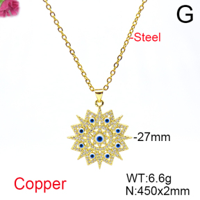 Fashion Copper Necklace  F6N404689vbmb-L017