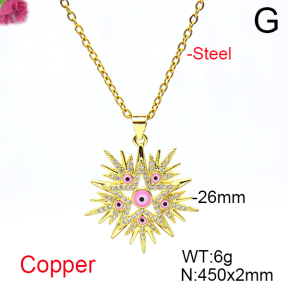 Fashion Copper Necklace  F6N404692vbmb-L017