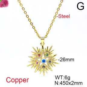 Fashion Copper Necklace  F6N404694vbmb-L017