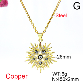 Fashion Copper Necklace  F6N404695vbmb-L017