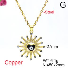 Fashion Copper Necklace  F6N404700vbmb-L017