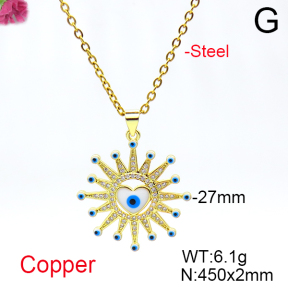Fashion Copper Necklace  F6N404702vbmb-L017