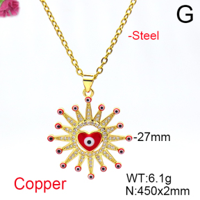 Fashion Copper Necklace  F6N404703vbmb-L017