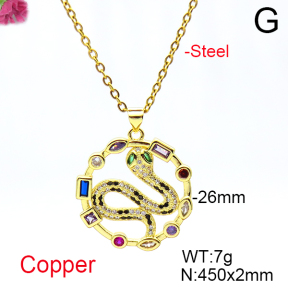 Fashion Copper Necklace  F6N404704vbnb-L017