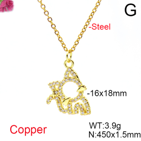 Fashion Copper Necklace  F6N404722avja-L017