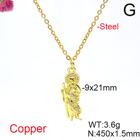 Fashion Copper Necklace  F6N404724vail-L017