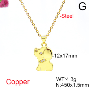 Fashion Copper Necklace  F6N404726vail-L017