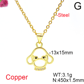 Fashion Copper Necklace  F6N404727vail-L017