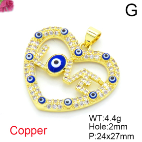 Fashion Copper Pendant  F6P404560vbnb-L017