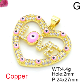 Fashion Copper Pendant  F6P404561vbnb-L017