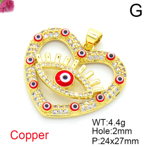 Fashion Copper Pendant  F6P404571vbnb-L017