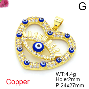Fashion Copper Pendant  F6P404572vbnb-L017