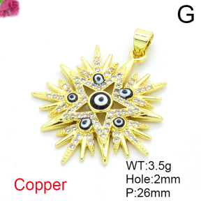 Fashion Copper Pendant  F6P404609vbmb-L017