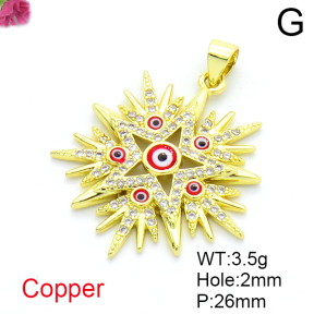 Fashion Copper Pendant  F6P404611vbmb-L017