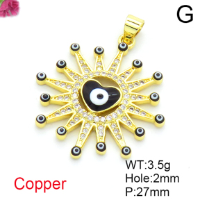 Fashion Copper Pendant  F6P404614vbmb-L017