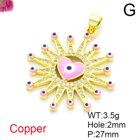 Fashion Copper Pendant  F6P404616vbmb-L017
